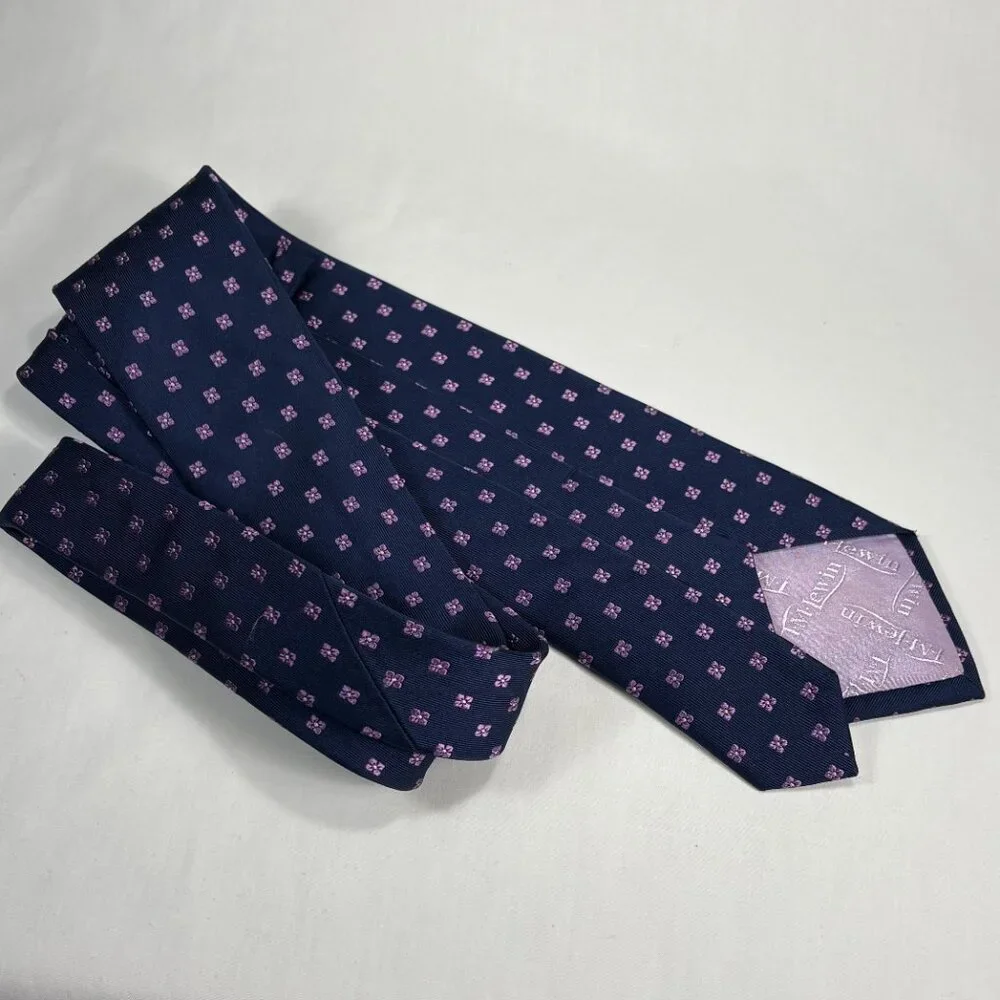3 beautiful T M Lewin all silk ties - Picture 4 of 6